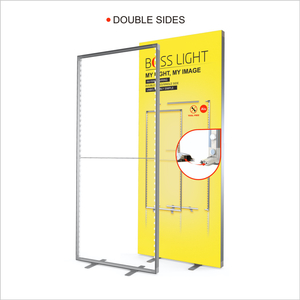 Pantallas de publicidad de caja de luz LED de doble cara de perfil delgado